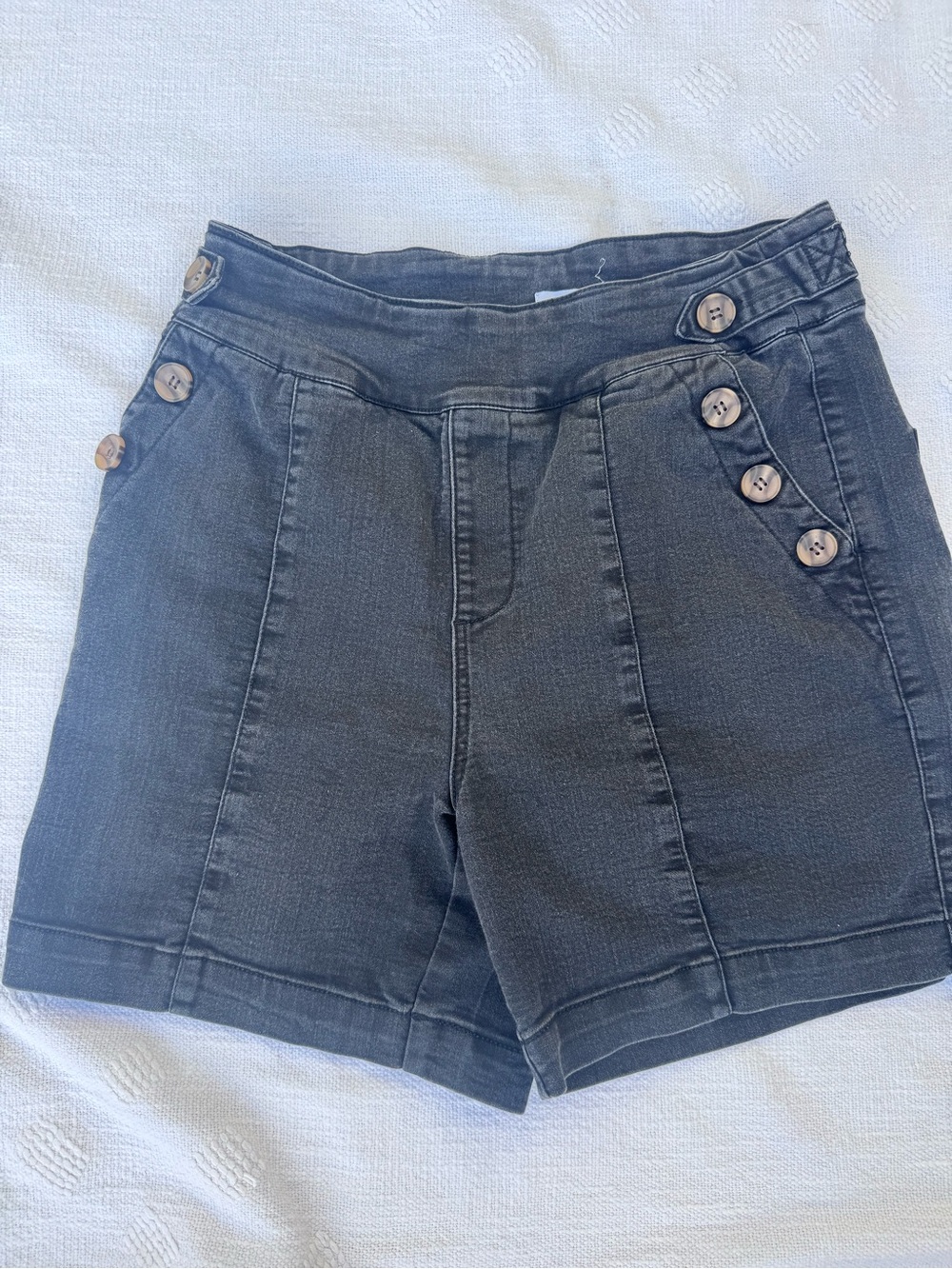 Westbound Womens High Rise Shorts Sailor Black Size 8